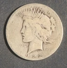 1922-S CULL/LOWER GRADE PEACE SILVER DOLLAR 90% SILVER LOT 010551