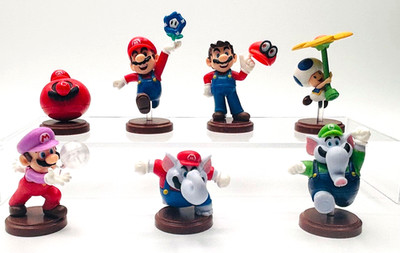 Japanese Furuta Choco Egg Super Mario Bros Wonder Figure Set 7pcs Elephant Luigi