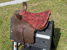 Antique Horse SIDE SADDLE Ladies Riding Victorian Fabric Seat
