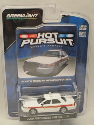 Hot Pursuit South Dakota Highway Patrol 2008 Ford Crown Victoria 1/64 Diecast