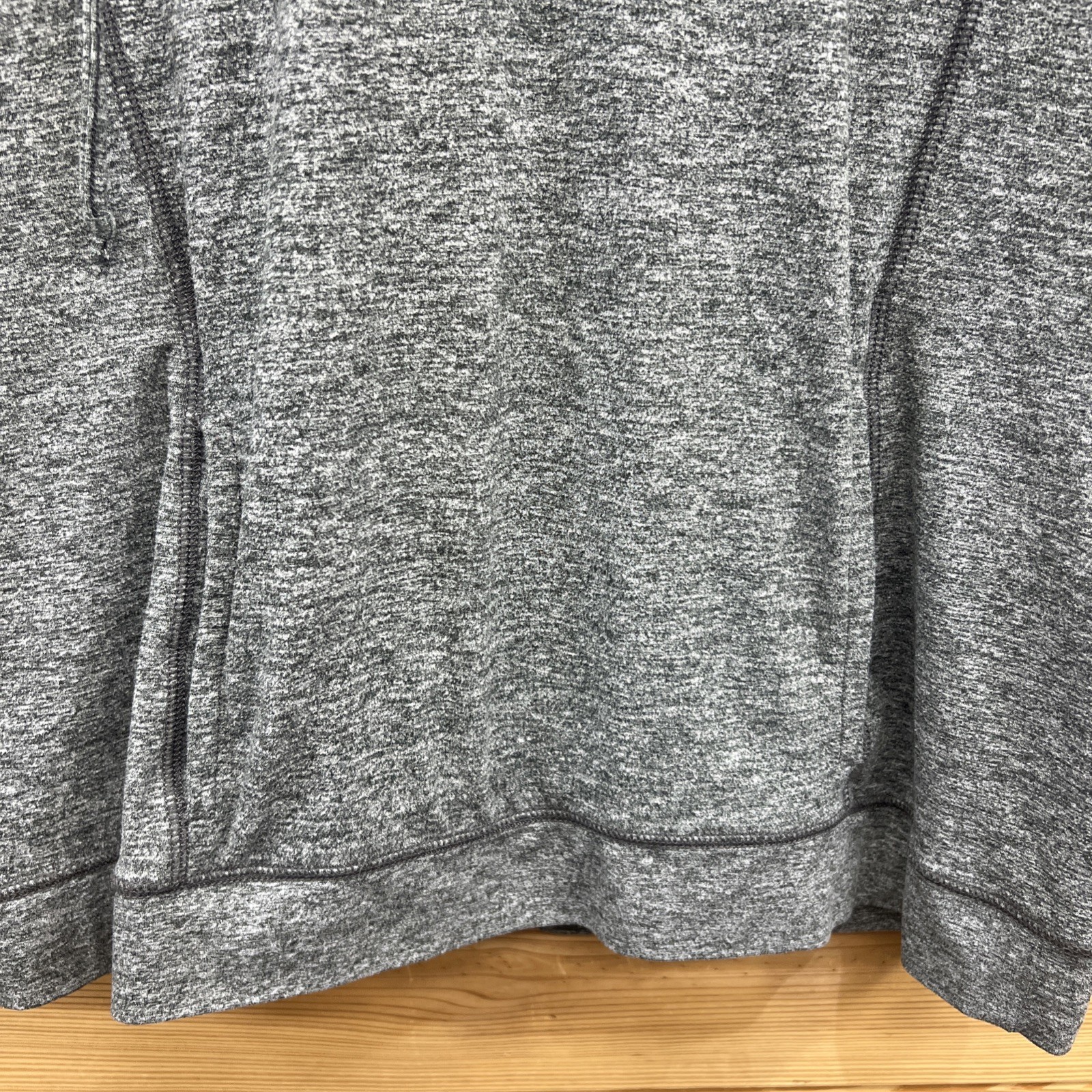 Aerie Hoodie Womens Large Just Add Leggings Gray Heather Thin Stretch LS B177