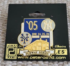 MLB 2005 Subway Series New York Yankees vs Mets Lapel Pin - NEW FREE SHIPPING