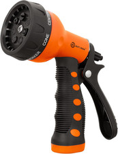 -Garden-Hose-Nozzle,Abs Water Spray Nozzle with Heavy Duty 7 Adjustable Watering