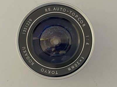 Topcon Tokyo Kogaku Re. Auto-Topcor 20mm F/4 Exakta Mount Lens, 6