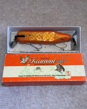 Tsunami Lures MS-GS Gold Metal Scale Topwater Lure Handmade Excellent Condition