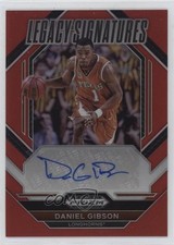 2023 Panini Prizm Draft Picks Legacy Signatures Red /149 Daniel Gibson Auto 5y7