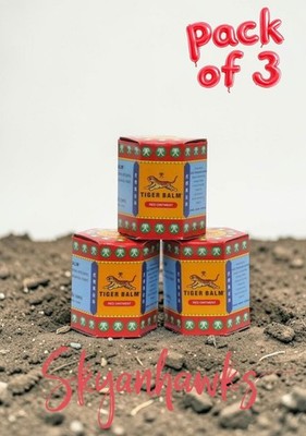 (Pack Of 3 Jars )Tiger Balm Red Super Strength Pain Relief Ointment 19.4g