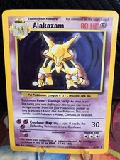 Pokemon Base Set Alakazam 1/102 Holo Rare WOTC 1999 Unlimited LP on eBay