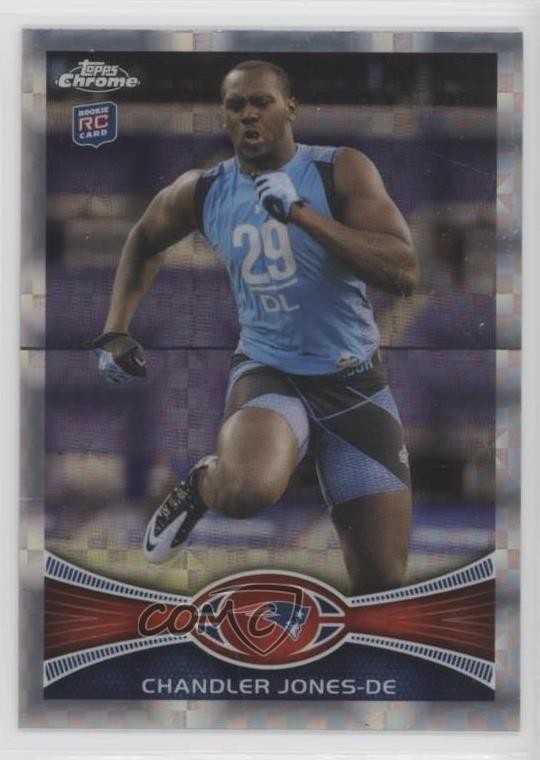 2012 Topps Chrome Retail X-Fractor Chandler Jones #140 Rookie RC 5u3