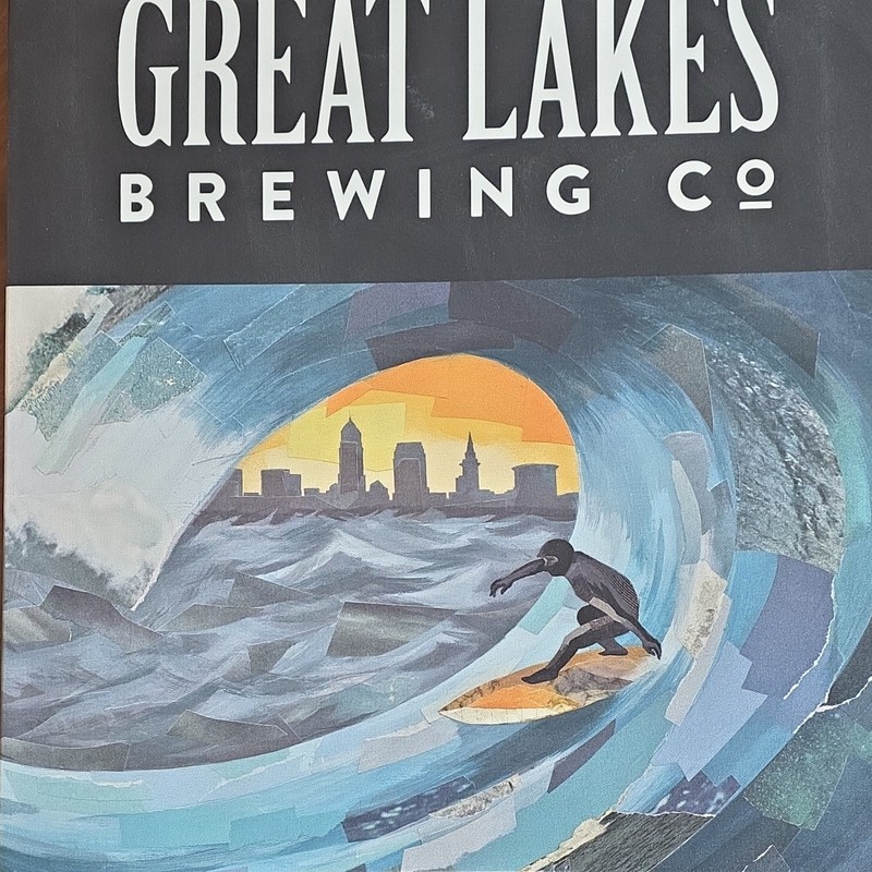 Great Lakes Brewing Co Surfing Beer Poster/Print Breweriana Artwork