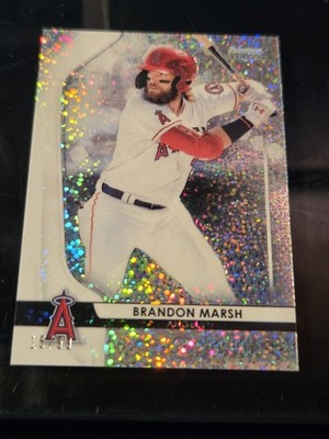 2020 Bowman Sterling Prospects Speckle Refractor /99 Brandon Marsh #BPR-2 
