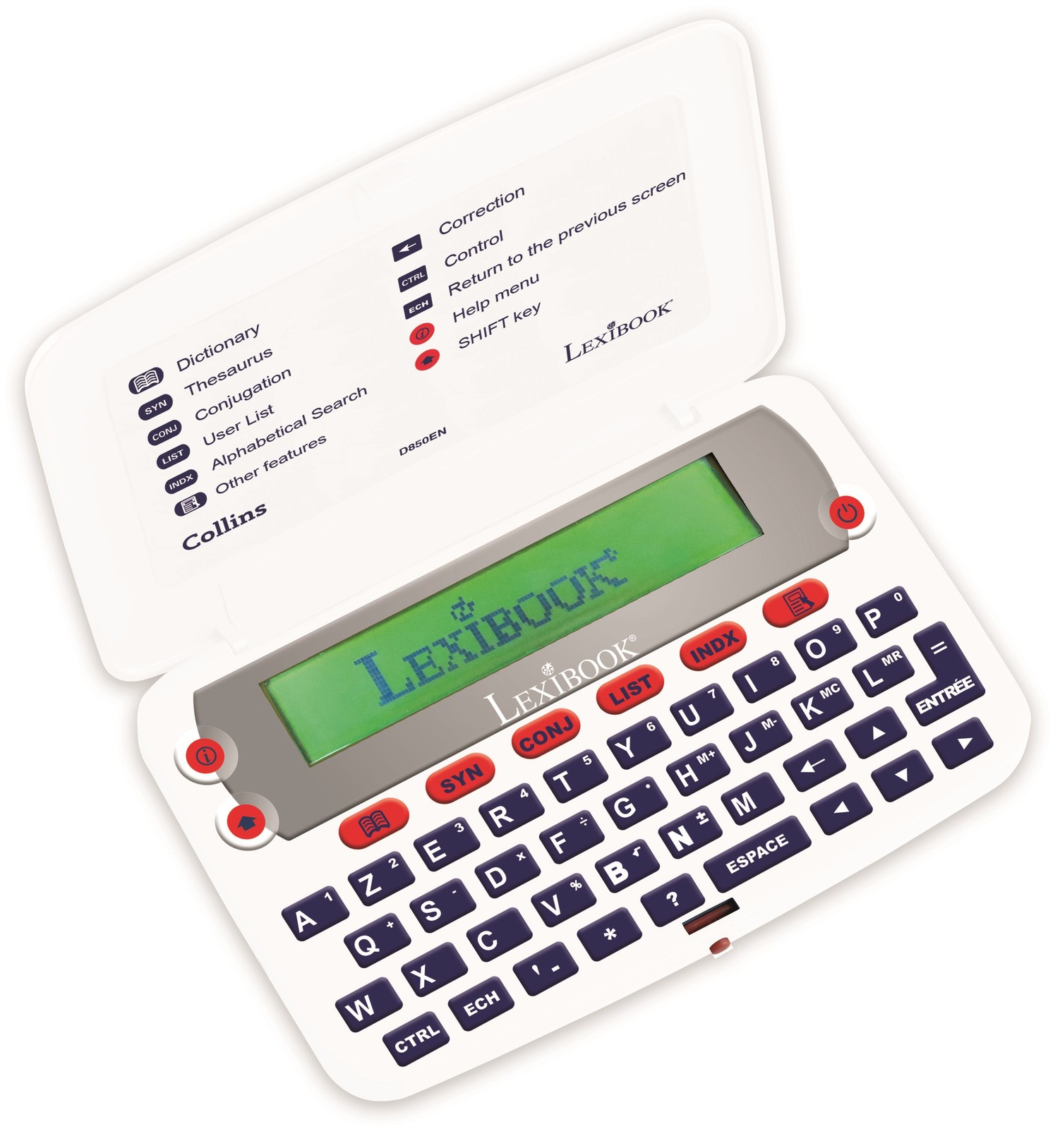 Lexibook Collins®, Electronic English Dictionary, 725, 000 words, Thesaurus