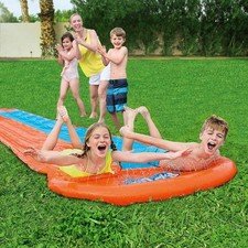 Bestway H20GO Double Lane Slip and Slide Inflatable Water Slide for Kids and
