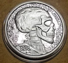 2016 Mr. THE Hobo Nickels Proof 1oz "Silver Skulls & Scrolls" Round RARE (H4)