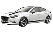 Car Hood Side Door Sticker For Mazda 3 Racing Sport Stripe Graphics Vinyl Decals Car Hood Side Door Sticker For Mazda 3 Racing Sport Stripe Graphics Vinyl Decals