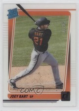 2021 Panini Chronicles Clearly Donruss Rated Rookies Purple 11/25 Joey Bart 18vn
