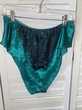 90s Victoria's Secret Gold Crown Label Satin Tap Pants Flutter Size M Lingerie