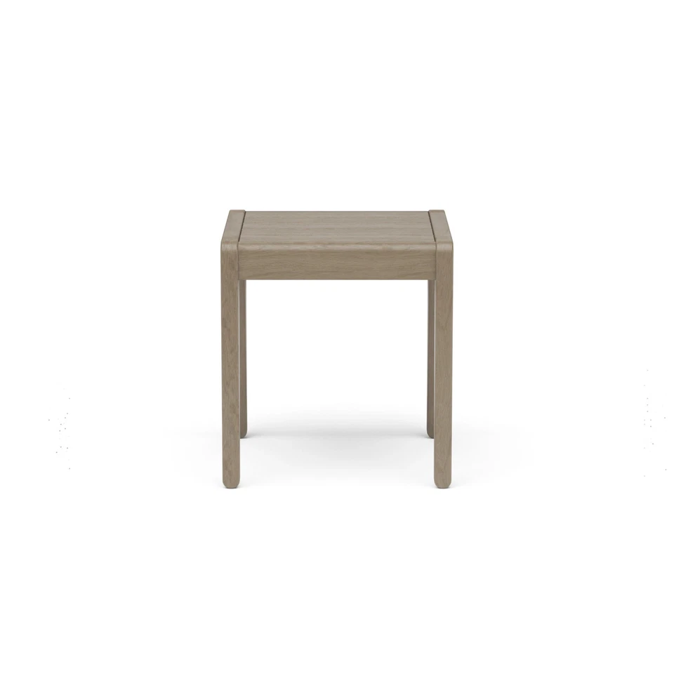 Mesa auxiliar exterior de madera gris Homestyles Sustain - 17" x 17" x Foto 2 de 4