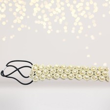 Ivory Pearl Lace Flower Girl Headband