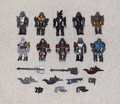 Halo Mega Construx Lot of 10 Banished Brute Figures w/ Weapons New Articulation 