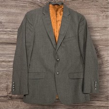 JOSEPH JOS A BANK Grey Pinstriped slim fit sport coat suit jacket blazer 40R