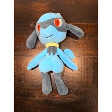 Pokemon Riolu Plush Stuffed Animal Blue Black 10 Inch Toy Gen 4 Lucario Pre-Evo