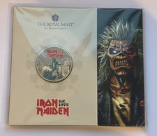 2025 Iron Maiden Colour Five 5 Pound Coin Sealed Pack BU