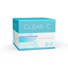 Clear C Eyelid Wipes Pre-Moistened for Dry Eyes – Rinse 30 Count (Pack of 1) 