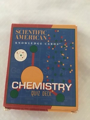 SCIENTIFIC AMERICAN  Knowledge Card Chemistry Quiz Deck game