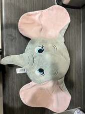 Disney Dumbo Elephant Plush Toy Gray with Pink Ears Official Tag