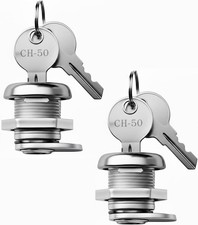 Truck Tool Box Lock Replacement 58 Cylinder Keyed Alike For Paddle Handle 2 Pc