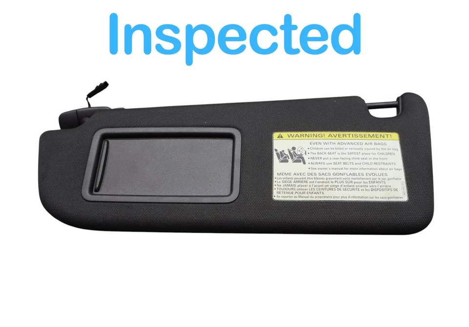 Parasol delantero izquierdo del lado del conductor para Audi A7 Quattro 12-16 negro OEM Foto 3 de 4