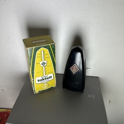 Vintage Wittner Taktell Junior hellbraunes Metronom 825 im Originalkarton. V Gut
