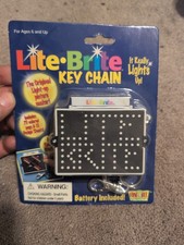 Vintage Fun 4 All Lite Brite Keychain 1999 Hasbro Toy Brand New Sealed