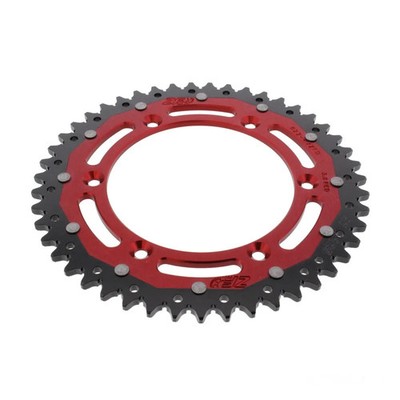 ZF Kettenrad Dual 47Z Teilung 520 rot ZFD-822-47-RED