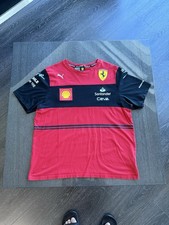 Scuderia Ferrari F-1 Men  s Puma Team T-shirt 2022 Size XL Red Racing