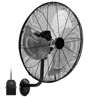 20 Inch Wall Mount Fan Heavy Duty Metal Wall Mounted Fan w/ 3 Fan Speeds