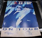 ZZ Top Signed 24x30 Tour Poster Billy Gibbons/Hill/Beard Autograph JSA ZJ23809 — photo 2