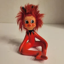 Vintage Enesco 1950s Valentines Rita The Red Imp Devil Figurine Original Label