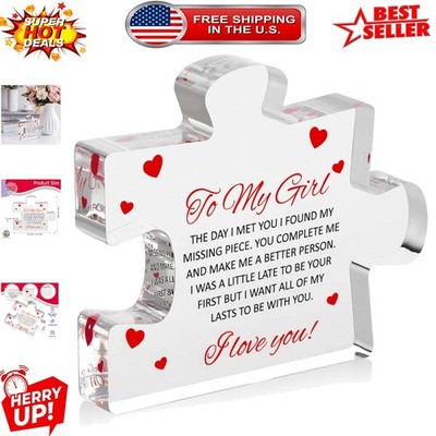 Sentimental Tabletop Puzzle - Engraved Gift for Your Girlfriend or Fiancé