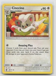 Cinccino SM - Crimson Invasion 86/111 Uncommon Pokemon Card