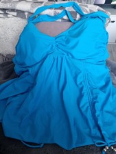 WOMENS LONG STYLE ELLOS 48 DD  NEW TANKINI TOP SHORT SWIMDRESS