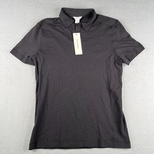 Calvin Klein Polo Shirt Small Black Beauty Casual Mens New NWT