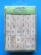 Loopy Letters Alphabet Rubber Stamp Image Tree