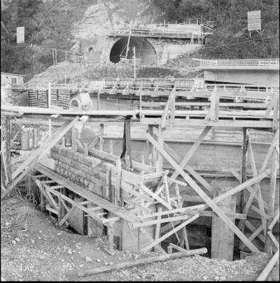 Muhlehorn GL Road on the left shores of the Walensee under const - 1958 Photo 5