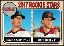  2017 Topps Heritage #384 Braden Shipley RC/Matt Koch RC