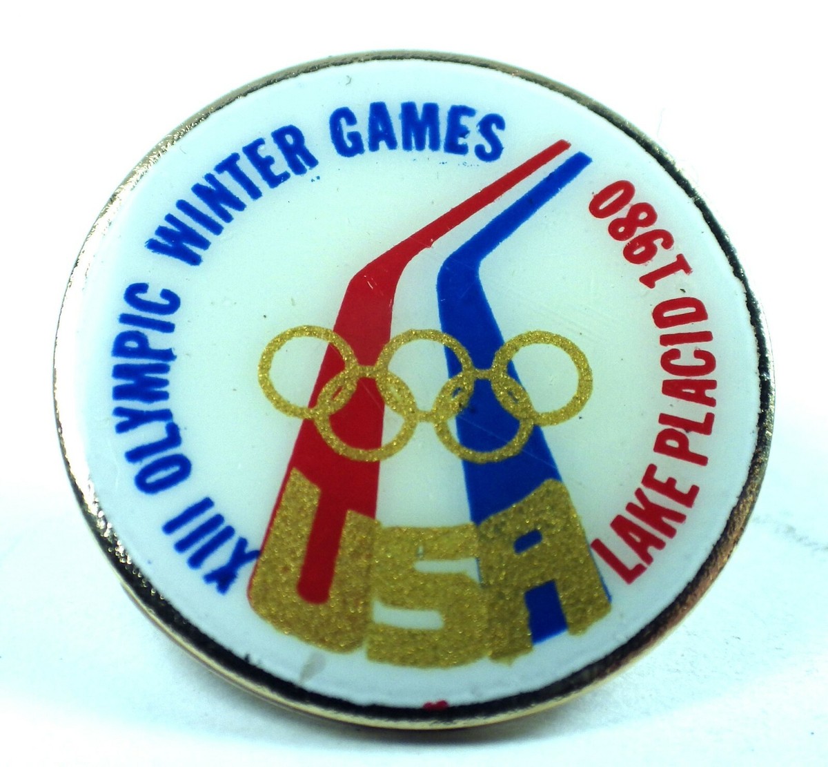 Insigne d'épingle des Jeux olympiques d'hiver de 1980 à Lake