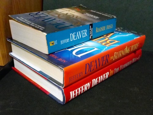 3 Jeffrey Deaver The Vanished Man Burning Wire Lincoln Rhyme Roadside Crosses - Picture 12 of 12