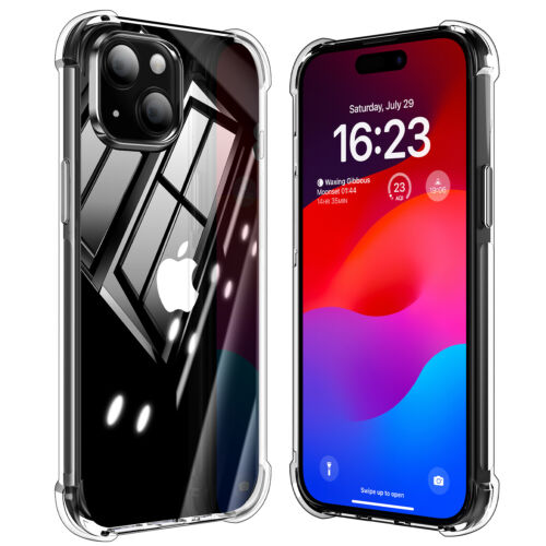 Für iPhone 15/15 Plus/Pro/Pro Max Clear Case Stoßfest TPU Schutzhülle - Bild 7 von 14