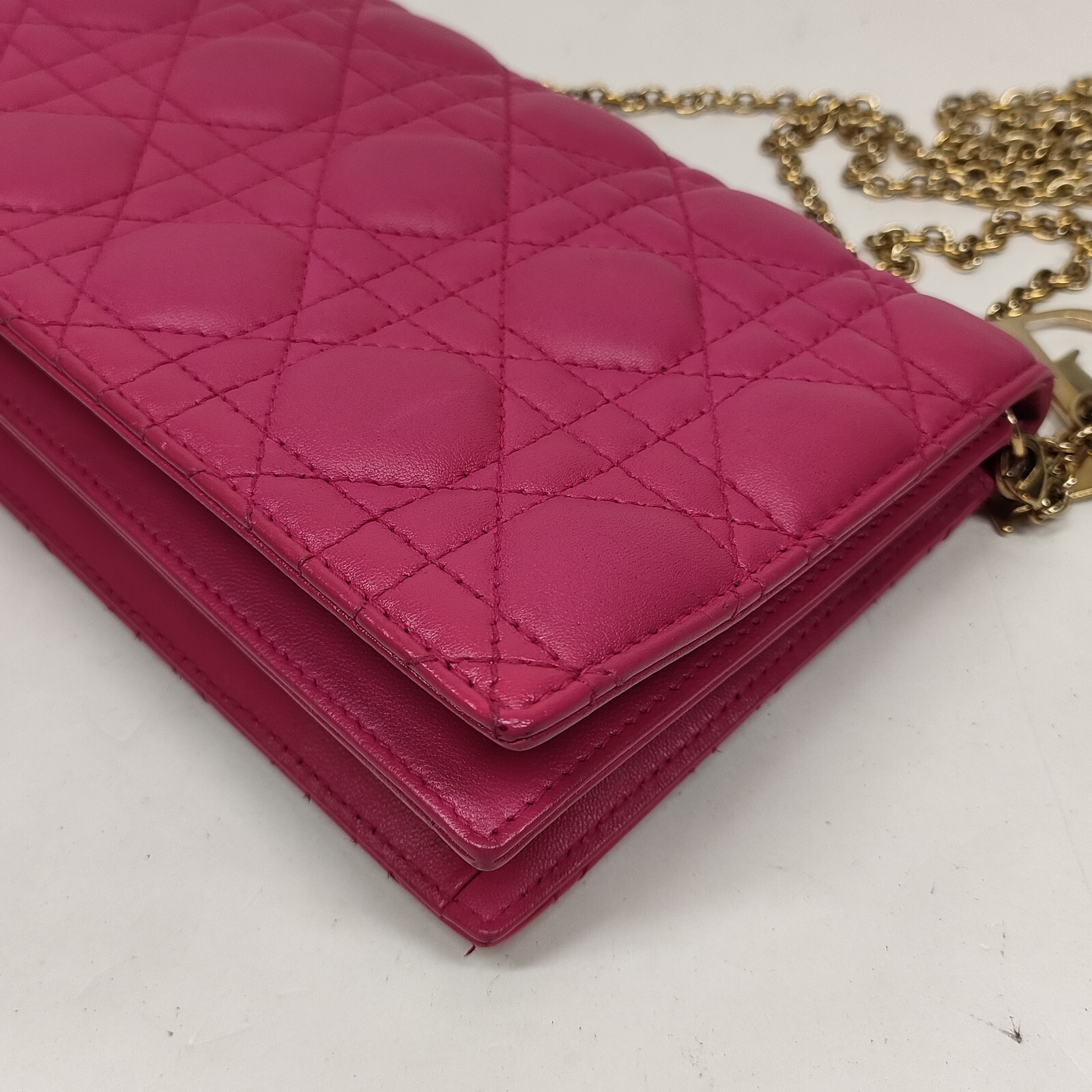 Christian Dior Clutch Bag Pink Leather 1168248 eBay